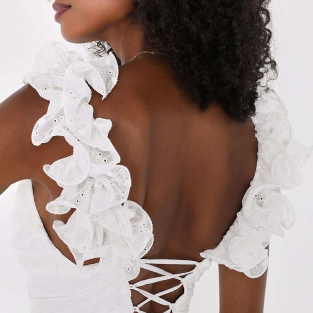 Gorgeous white open back